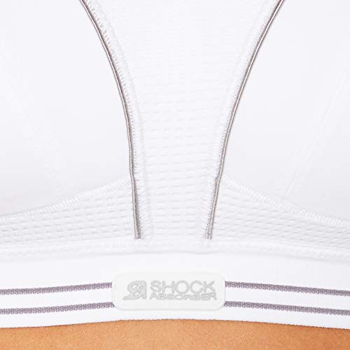 Shock Absorber Ultimate Run Bra, Sujetador Deportivo para Mujer, Blanco (White/Silver), 100E (85E EU)