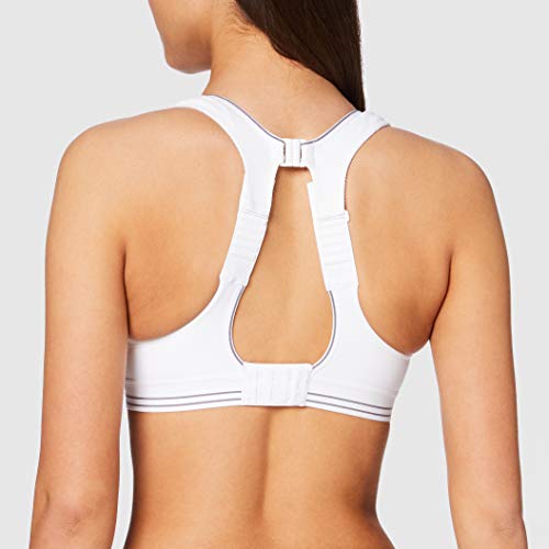 Shock Absorber Ultimate Run Bra, Sujetador Deportivo para Mujer, Blanco (White/Silver), 100E (85E EU)