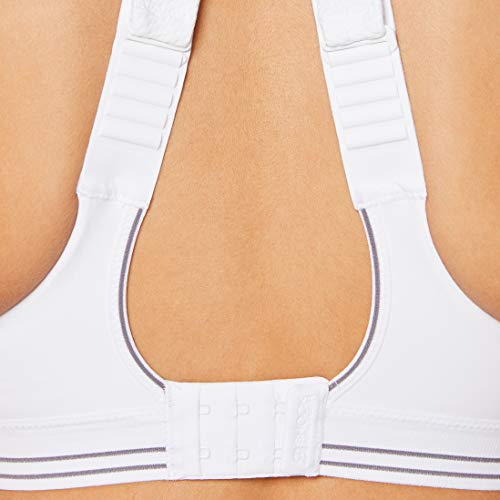 Shock Absorber Ultimate Run Bra, Sujetador Deportivo para Mujer, Blanco (White/Silver), 110C