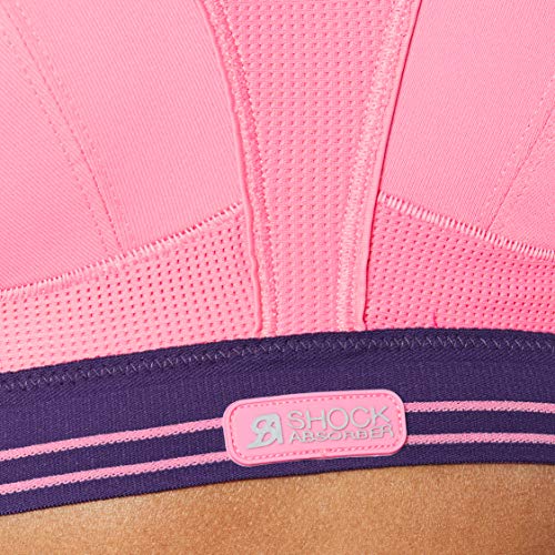 Shock Absorber Ultimate Run Bra, Sujetador Deportivo para Mujer, Multicolor (Rosa/Morado), 95B