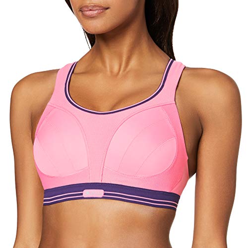 Shock Absorber Ultimate Run Bra, Sujetador Deportivo para Mujer, Multicolor (Rosa/Morado), 95B