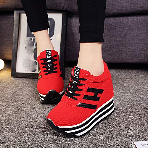 Shoes Mujer Otoño invierno ZARLLE Zapatos Deportivos Zapatillas de Deporte Zapatos Corrientes de Las Mujeres Zapatos plataforma gruesa de fondo Zapatos interiores