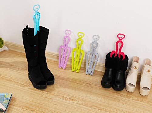 Shoes racks Paquete de 5 Insertos de Soporte para árbol de Botas Plegables para Botas Cortas y Altas a la Rodilla