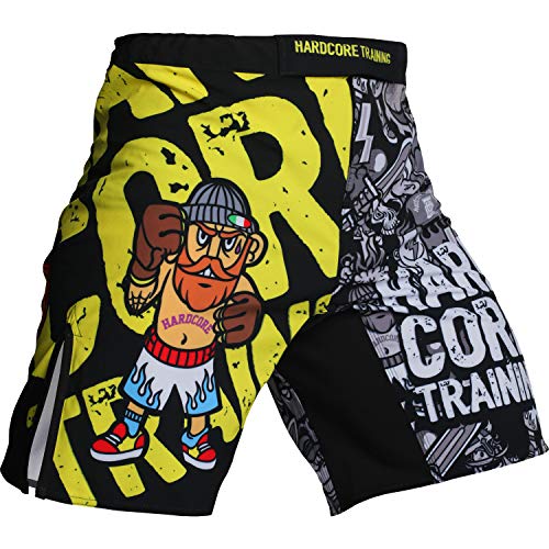 Shorts Hardcore Training Doodles-s Pantalones cortos MMA BJJ Fitness Grappling Hombre