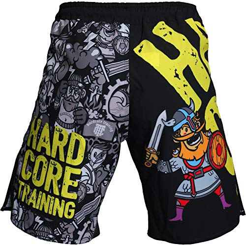 Shorts Hardcore Training Doodles-s Pantalones cortos MMA BJJ Fitness Grappling Hombre