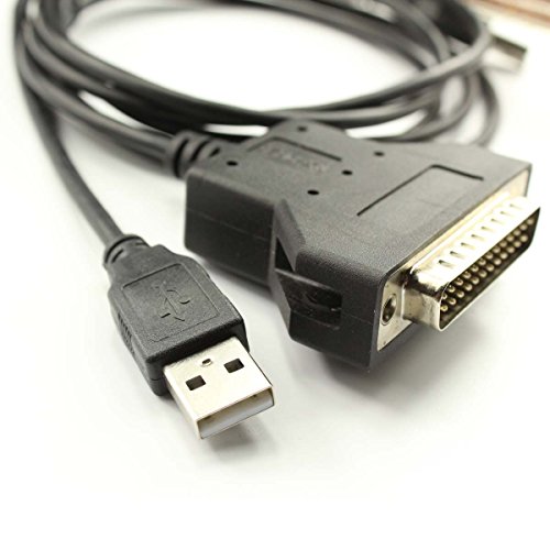 Silabs CP2102 - Cable adaptador de impresora USB RS232 a DB25 para escáner de impresora de código de barras