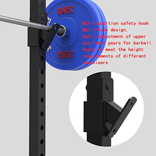 Silla de Fitness Jaula de sentadillasjaula de Sentadillas Profesional Barbell Rack Levantamiento de Pesas Rack Estante de Entrenamiento Crossfit aparatos de Ejercicios Multifuncional Bancos