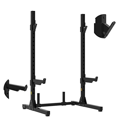 Silla de Fitness Jaula de sentadillasjaula de Sentadillas Profesional Barbell Rack Levantamiento de Pesas Rack Estante de Entrenamiento Crossfit aparatos de Ejercicios Multifuncional Bancos