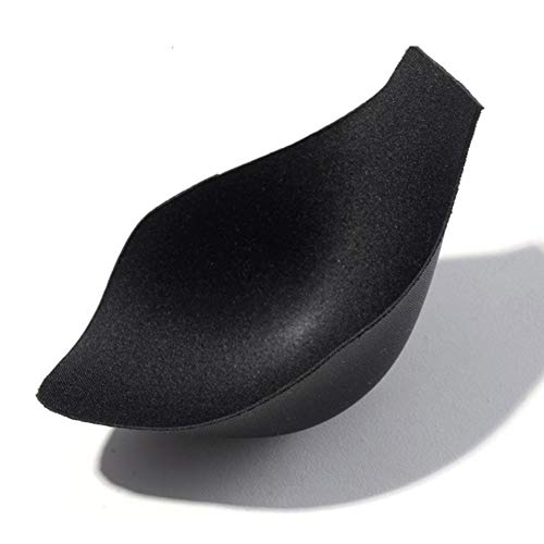 Silverdewi Bulge Cup Transge Sponge Cup Enhancer Hombres Ropa Interior Calzoncillos Sexy Bulge Penis Pouch Pad Magic Buttocks Extraíble Push Up Cup-Black-1 Size