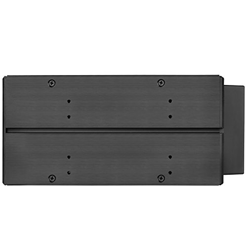 SilverStone SST-FS303B - Placa trasera para rack móvil de aluminio sin bandeja con cambio en caliente con ventilador y cierre de 3 bahías para SAS/SATA HDD, negro