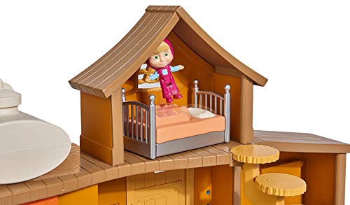 Simba – Masha & Michka – Casa de Masha 2 Plantas + 1 muñeca 12 cm y Accesorios