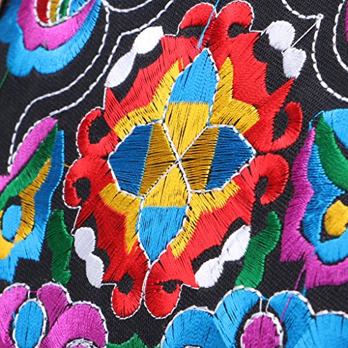 SimpleLife Clutch Purse, Bandolera de Cuerpo Cruzado con diseño Bordado Chino Hmong Bordado tailandés Tribu Hill Totes Messenger borlas Bolsa Boho Hippie