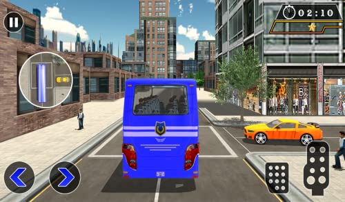 Simulador de conducción de autobuses de la policía de los Estados Unidos Prison Transporter Game 2018 3D
