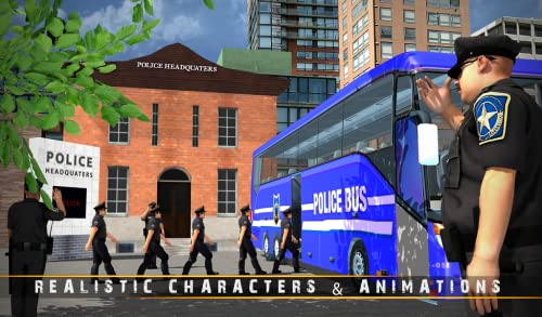 Simulador de conducción de autobuses de la policía de los Estados Unidos Prison Transporter Game 2018 3D