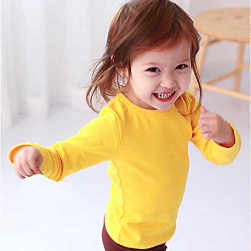 Singular-Point - Camiseta de manga larga - para niño amarillo 6 Años