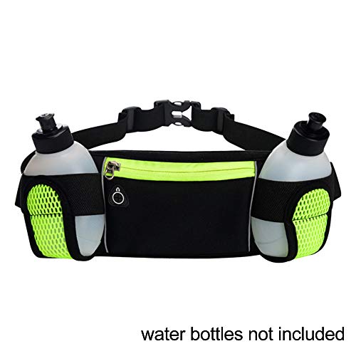 SIZIMA® Bolsa de Cintura Deportiva de Almacenamiento, Riñonera Deportiva, Riñonera Cinturón de Bolsillos, Bolsa de Cintura para Deportes, para Maratón Gimnasio Viaje, con Espacio de Botella