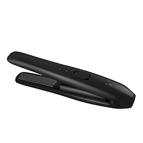 SJLHP Wireless Mini Plancha De Pelo Peine 2500Mah Banco De La Batería Indicador LED De Alimentación Portátil para Viajes,Negro