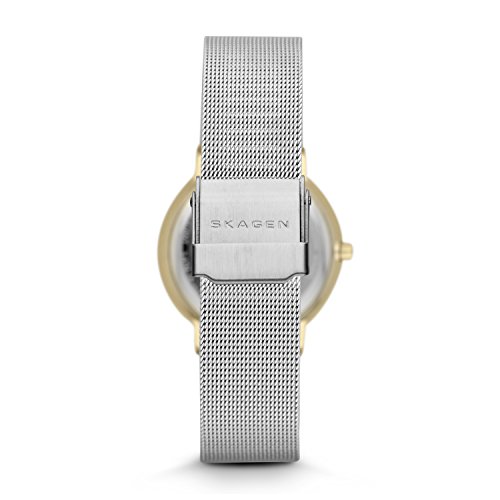 Skagen Reloj Analogico para Mujer de Cuarzo con Correa en Chapado en Acero Inoxidable SKW2076