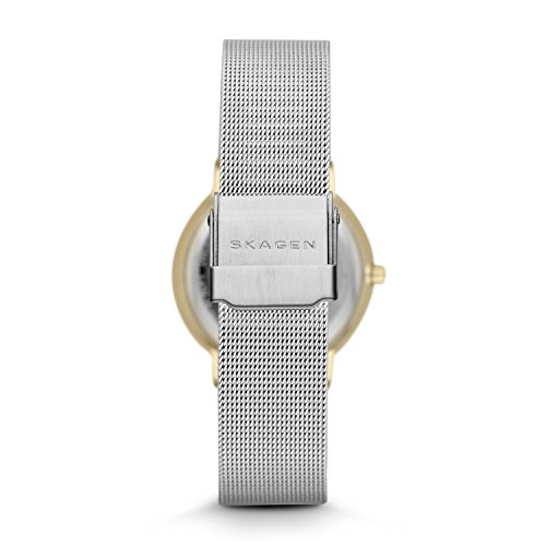 Skagen Reloj Analogico para Mujer de Cuarzo con Correa en Chapado en Acero Inoxidable SKW2076