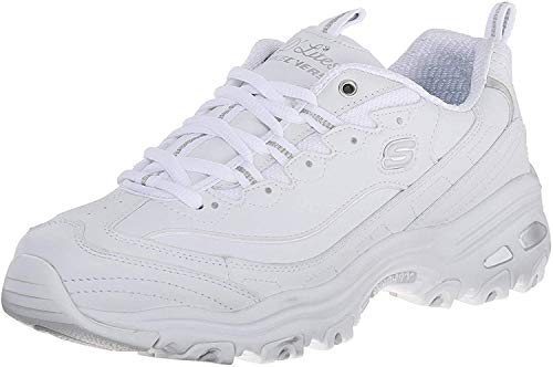 Skechers 11936, Zapatillas para Mujer, Blanco (White/Silver), 38 EU M