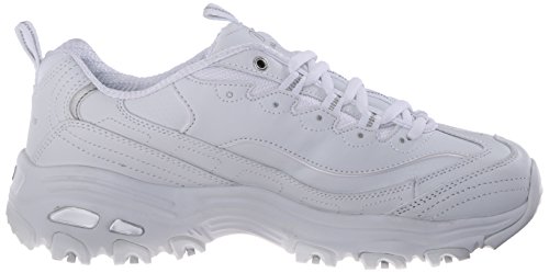 Skechers 11936, Zapatillas para Mujer, Blanco (White/Silver), 38.5 EU