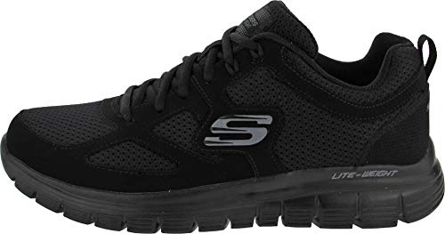 Skechers Burns 52635-bbk, Zapatillas para Hombre, Negro (Black 52635/Bbk), 42 EU