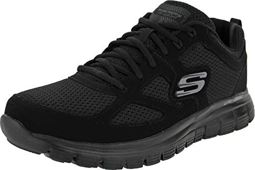 Skechers Burns 52635-bbk, Zapatillas para Hombre, Negro (Black 52635/Bbk), 42 EU