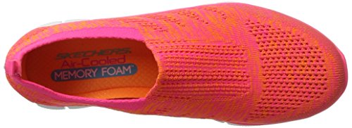 Skechers Empire-Inside Look, Zapatillas para Mujer, Naranja (Orhp), 37 EU