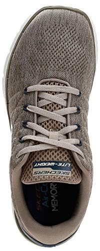 Skechers Flex Advantage 3.0-Stally, Zapatillas Deportivas para Hombre, Beige (Taupe Blue), 43 EU