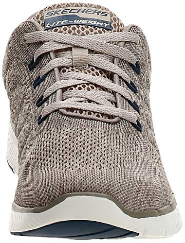 Skechers Flex Advantage 3.0-Stally, Zapatillas Deportivas para Hombre, Beige (Taupe Blue), 43 EU