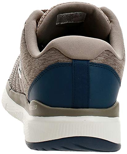 Skechers Flex Advantage 3.0-Stally, Zapatillas Deportivas para Hombre, Beige (Taupe Blue), 44 EU