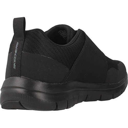 Skechers Flex Ventaja 2.0 Gurn para Hombre Malla Entrenador 11 UK/ 46 EU Negro/Negro