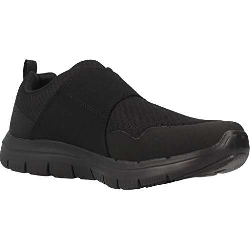 Skechers Flex Ventaja 2.0 Gurn para Hombre Malla Entrenador 11 UK/ 46 EU Negro/Negro