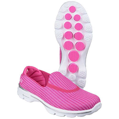 Skechers Go Walk 3, Zapatillas Mujer, Rosa (HPK), 41 EU