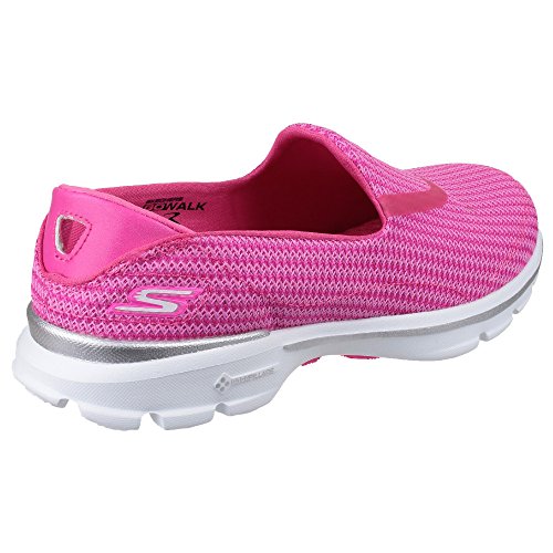 Skechers Go Walk 3, Zapatillas Mujer, Rosa (HPK), 41 EU