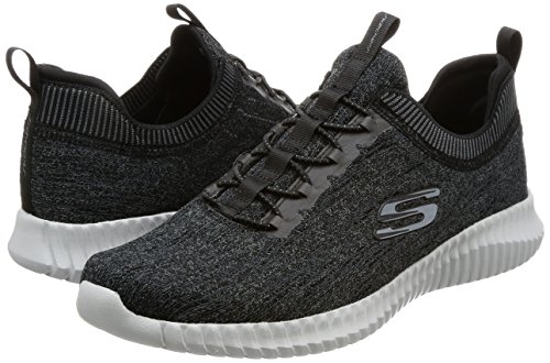 Skechers Men Elite Flex-Hartnell Trainers, Black (Black/Grey), 42 EU (8 UK)