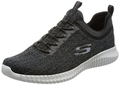 Skechers Men Elite Flex-Hartnell Trainers, Black (Black/Grey), 42 EU (8 UK)