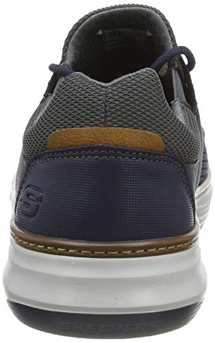 Skechers Moreno, Zapatillas para Hombre, Azul (Navy Mesh Nvy), 45 EU