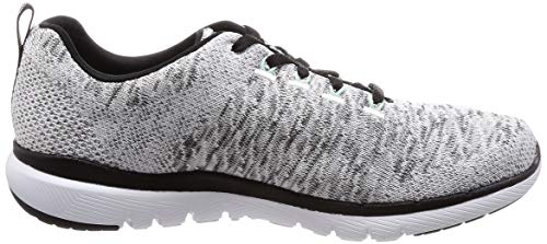 Skechers Women's Flex Appeal 3.0 Trainers, White (White Black Wbk), 3 UK, 36 EU