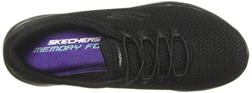 Skechers Women's Summits Trainers, Black (Black/Black Bbk), 6 UK