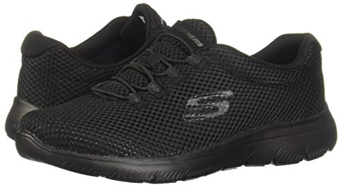 Skechers Women's Summits Trainers, Black (Black/Black Bbk), 6 UK