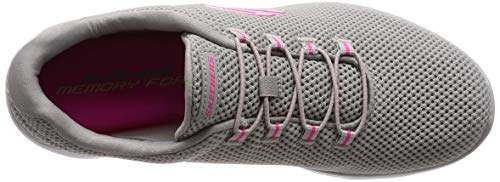 Skechers Women's Summits Trainers, Grey (Grey/Hot Pink Gyhp), 5 UK