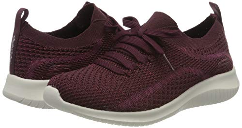 Skechers Women's Ultra Flex-SALUTATIONS Trainers, Red (Burgundy Burgundy), 5 UK 38 EU