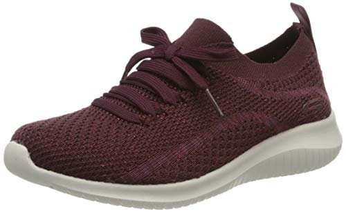 Skechers Women's Ultra Flex-SALUTATIONS Trainers, Red (Burgundy Burgundy), 5 UK 38 EU