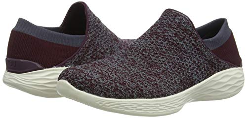 Skechers You, Zapatillas sin cordones para Mujer, Rojo (Burgundy), 37 EU