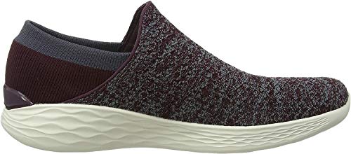 Skechers You, Zapatillas sin cordones para Mujer, Rojo (Burgundy), 37 EU