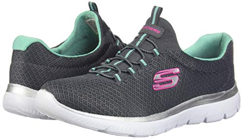 Skechers - Zapatillas deportivas Summits para mujer, color Gris, talla 36 EU