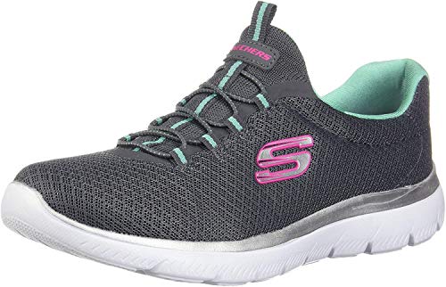 Skechers - Zapatillas deportivas Summits para mujer, color Gris, talla 36 EU