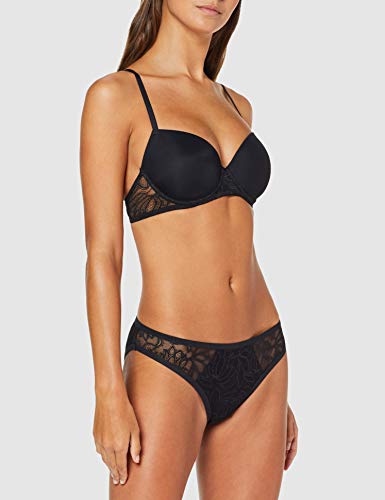 Skiny Azalea Schalen BH Sujetador, Negro (Black 7665), 85D (Talla del Fabricante: 70 D) para Mujer