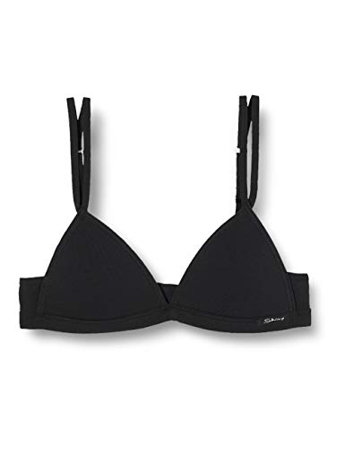 Skiny Essentials Triangel Gepaddet Sujetador, Negro (Black 7662), 152 para Niñas